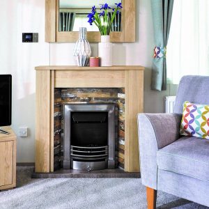 ABI Malham holiday home fireplace 