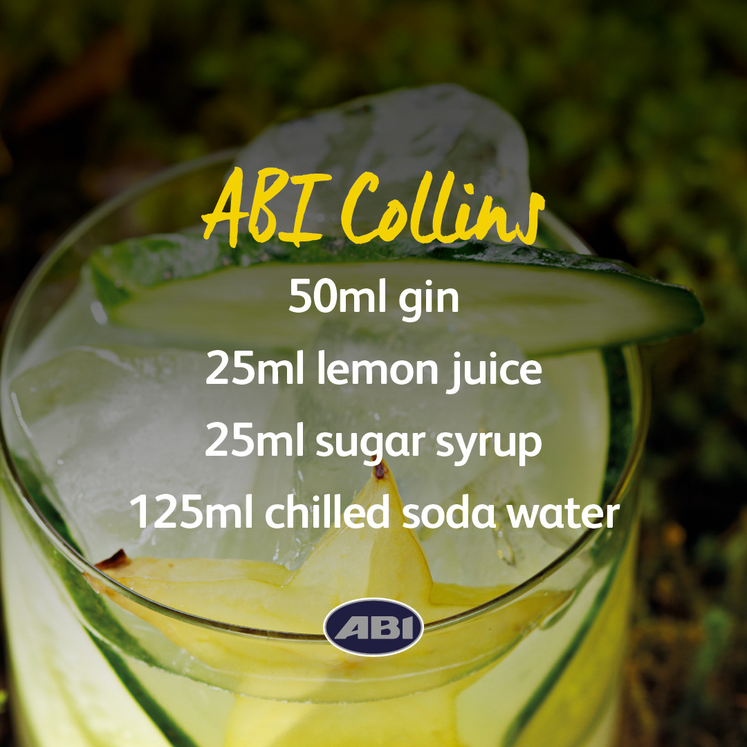 It’s ‘ABI Collins’ o’clock somewhere 🍹

This is our favourite cocktail, what is yours? <a ta