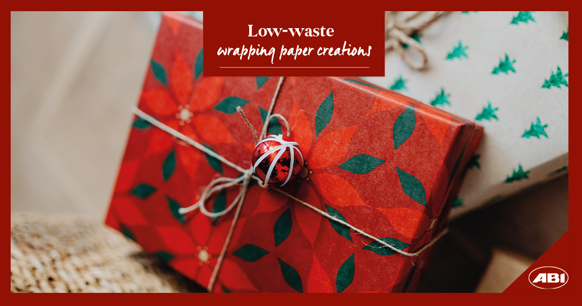 Low-waste wrapping paper creations