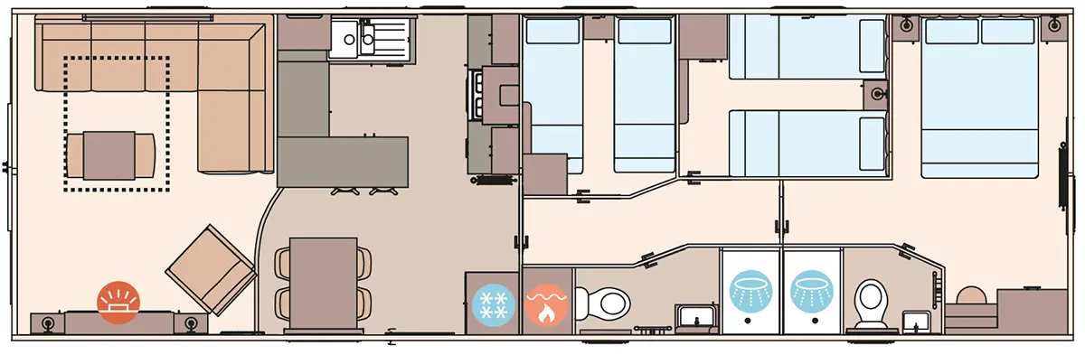 The Ingleton 2027 Residential 41ft x 13ft x 3 Bedroom floorplan